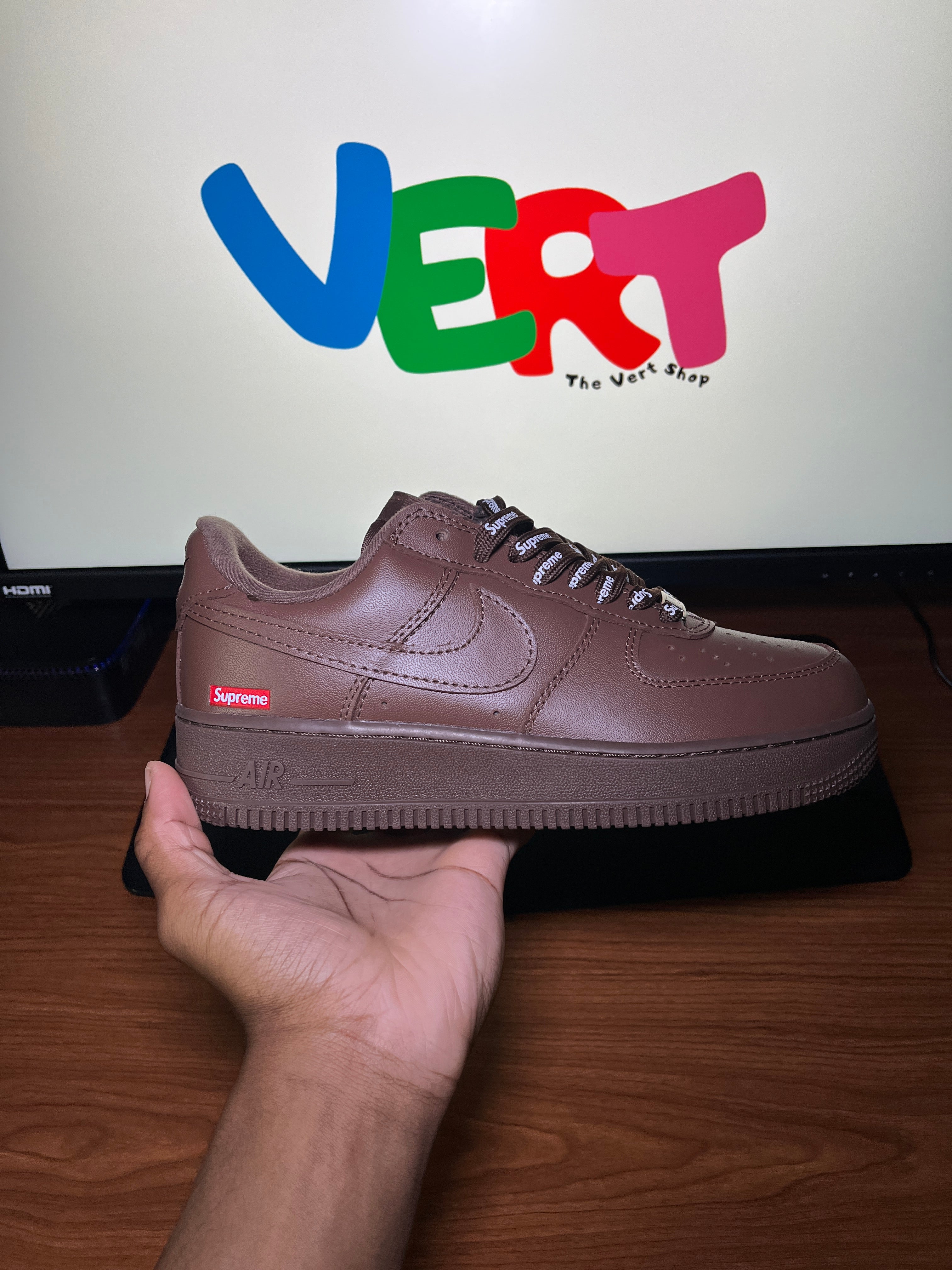 S*PREME AF1 - BROWN